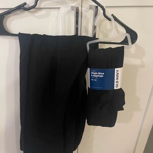Two brand new pairs of black leggings (sold separately)